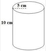 Find the volume of this cylinder

volume
3140cm^
785cm^
157cm^
314cm^ witch answer is it out of A