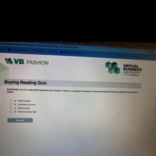 Please help! I don’t know the answer to it :( it’s Fashion marketing