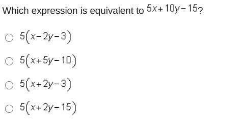 Which expression is equivalent to