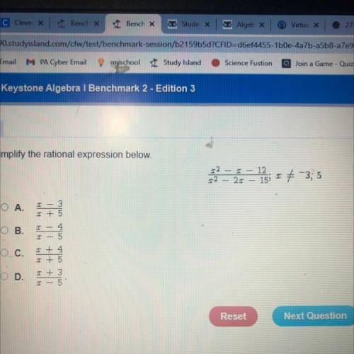 Simplify the rational expression below