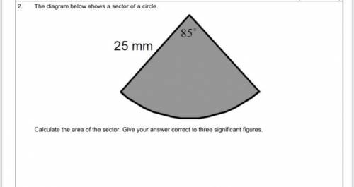 The diagram shows a sector of a circle of radius 10cm find the perimeter of the sector