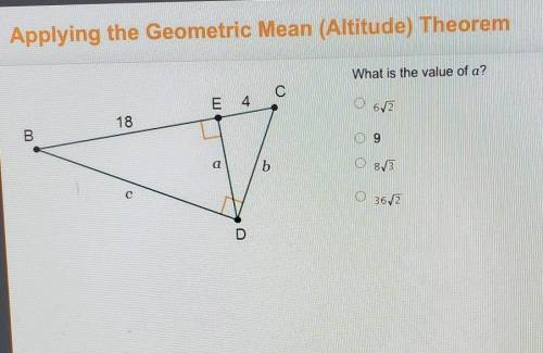 What is the value of a?