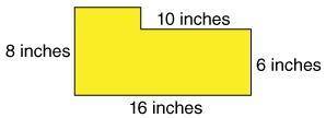 What is the area of the figure?
128 in2
118 in2
108 in2
48 in2