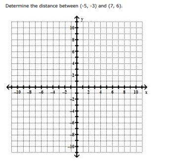 Determine the distance between (-5, -3) and (7, 6)