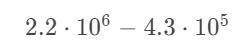 Express your answer in scientific notation.