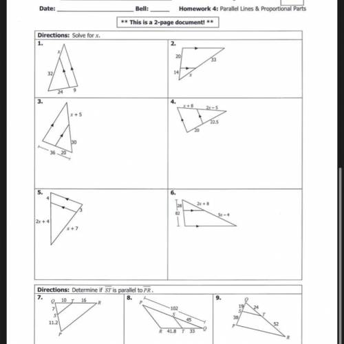 Gina wilson unit 6 homework 4 
help with 6,8,and9