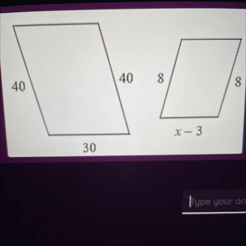 What is the value of x? The polygons in each pair
similar ( please help)