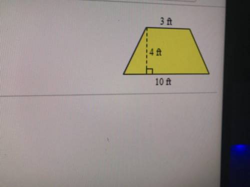 Compose the trapezoid into a parallelogram what is the area of the trapezoid

The area of a trapez