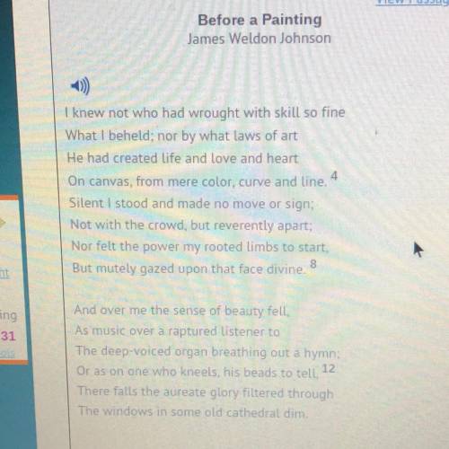 2) How do lines 5 and 6 contribute to the overall meaning of the poem?

A)
they convey that the sp