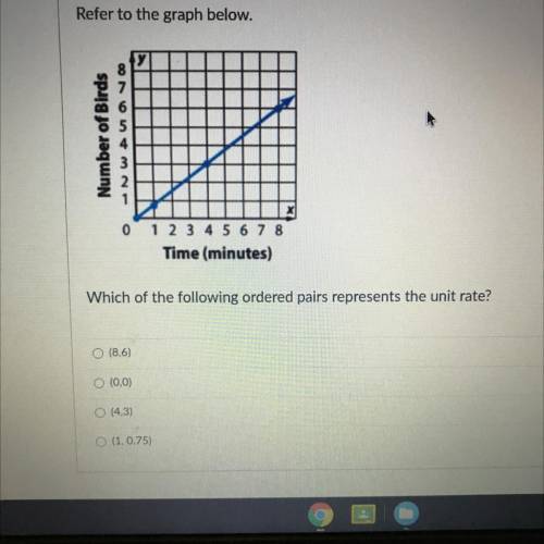 Which of the following ordered pairs represents the unit rate?