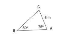 Find the length of AB

A) 8.25 m
B) 10.35 m
C) 8.55 m
D) None of the above
WILL GIVE BRAINLIEST IF