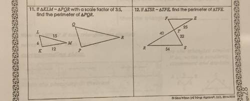 Urgent help please! similar figures use the similarity relationship to find the indicated value