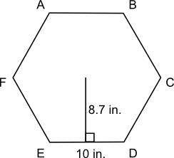 The surface of a table to be built will be in the shape shown below. The distance from the center o