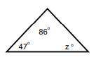 Find the measure of
a.90°
b.47°
c.86°
d.37°