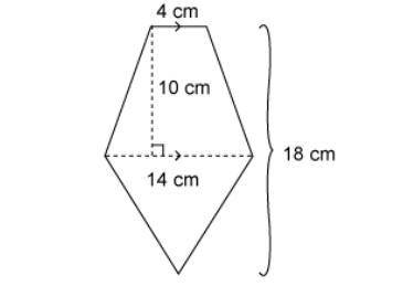 What is the area of this figure?

Select from the drop-down menu to correctly complete the stateme