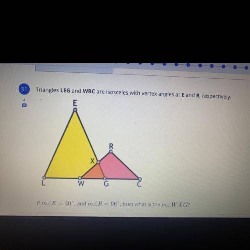 A.84 degrees 
B.42 degrees
C.70 degrees 
D.68 degrees 
What’s the answer