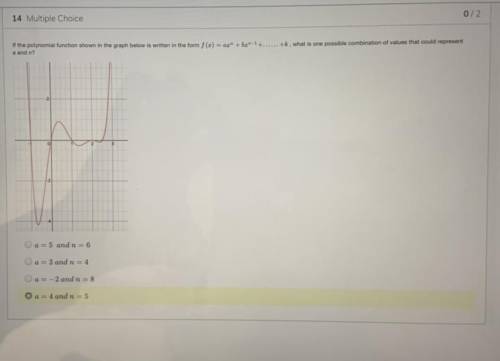 Algebra 2

(These are corrections for questions i got wrong so the highlighted answers are incorre