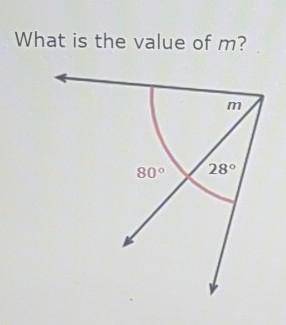 What is the value of m?__°