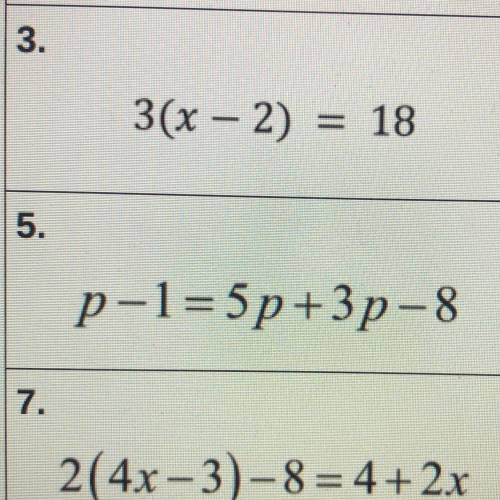 I need major help with number 5. Please show the work.