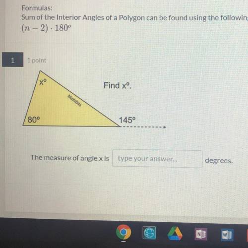 The measure of angle is
_________ degrees.