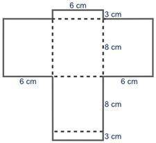 Which net matches the solid figure shown below?

A three-dimensional cube with a height of 8 centi