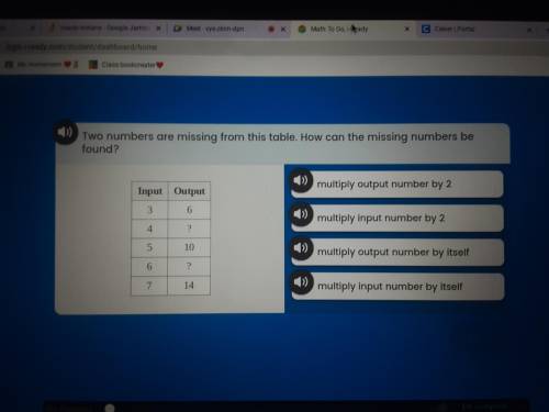 Two numbers are missing from this table. how can the missing numbers be found.