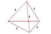 Find the lateral area of the regular pyramid.
L. A. =