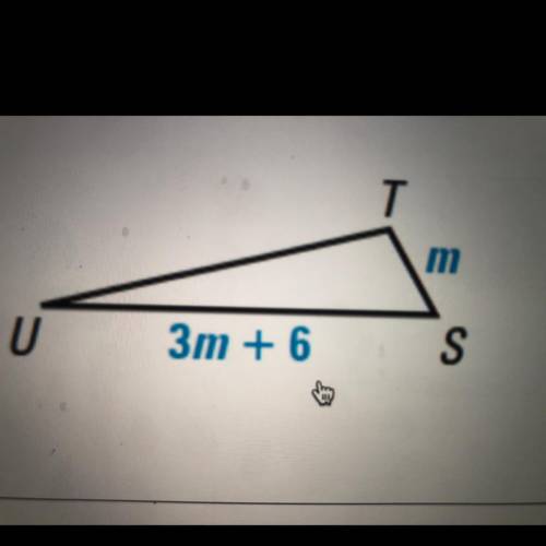 SU:ST is 4:1
solve for m