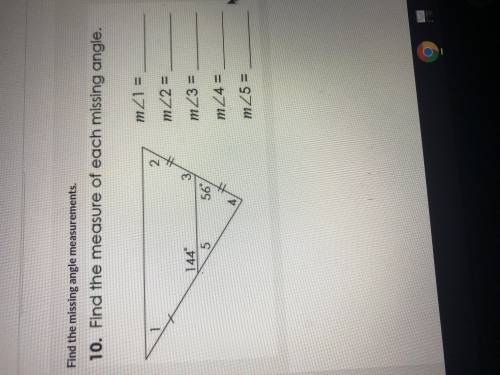 Find the measure of each missing angle triangle mid segment theorem