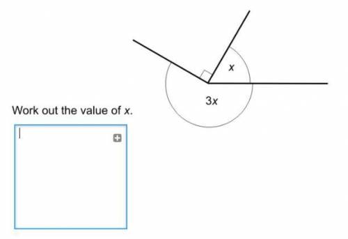 Work out the value of x :)