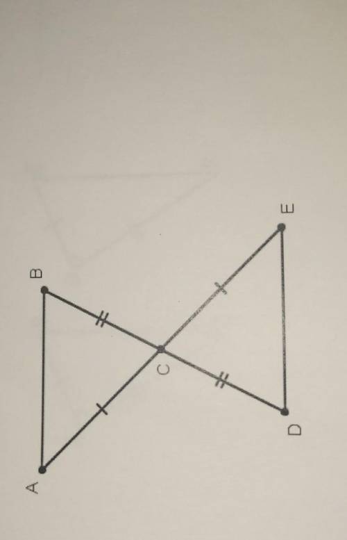 What information is necessary to prove the triangles congruent by SAS?