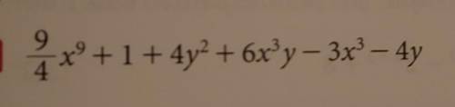 Simplify the polynomial