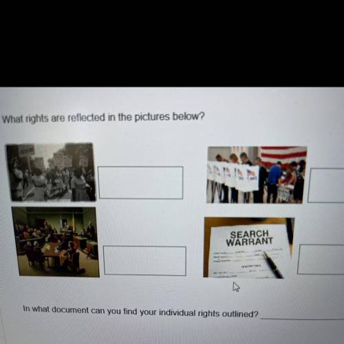 What rights are reflected in the pictures below?