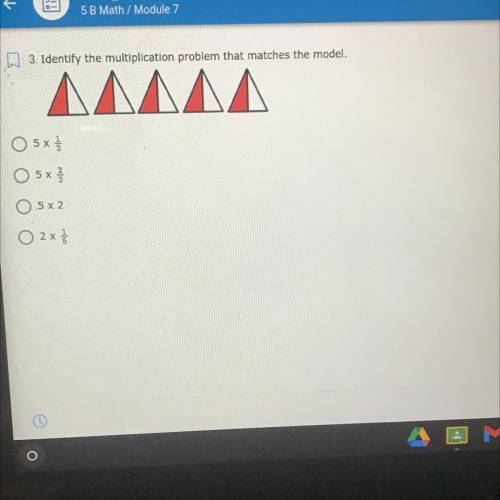 Identify the multiplication problem that matches the model.