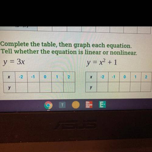 Can anyone help me with these two equations . Tell where the equation is linear or nonlinear.

Ple