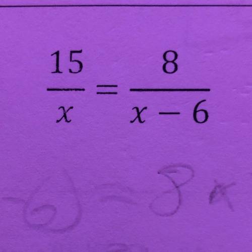 I need help solving for x please