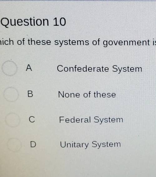 Which Of these systems of government is the least democratic