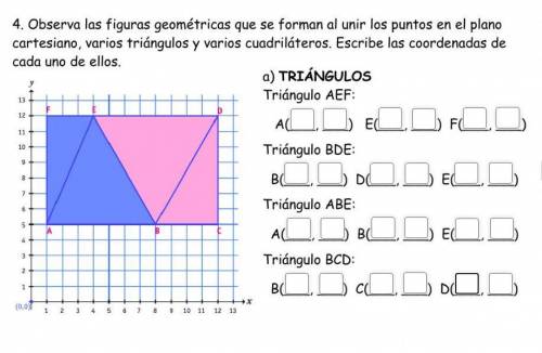 Hola me pueden ayudar a responder esto las dos fotos son del mismo problema es del plano cartesiano