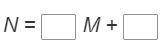 What is the equation of this trend line?
Enter your answers by filling in the boxes.