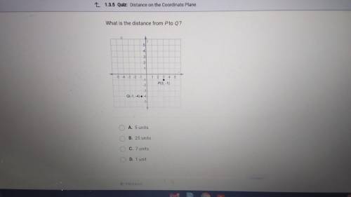 -HELP QUICK!!- What is the distance from P to Q? 
A P E X