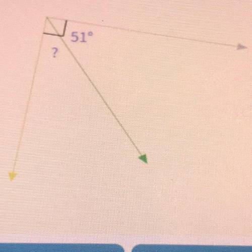 What type of angle is this? 
A. Straight angle
B. Supplementary 
C. Complementary