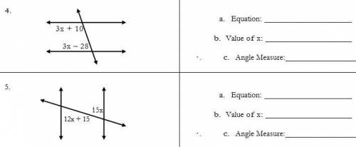 Can anyone please help me with this? You need to find the equation to solve for x, the value of x,