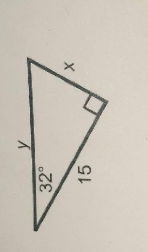 Solve for x and y, show your work with your answer.