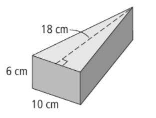 What is the area of the triangular base?