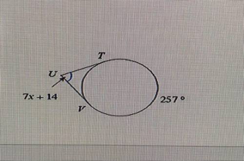 Solve for the value of x