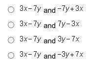 PLEASE HURRY I NEED THIS ANSWERED Which expressions are equivalent?