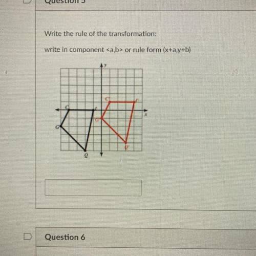 Write the rule of the transformation:
write in component