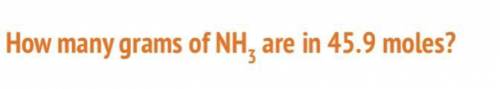 How many grams of NH3 are in 45.9