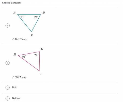 HELPP FAST PLS which triangles are similar to triangle abc?