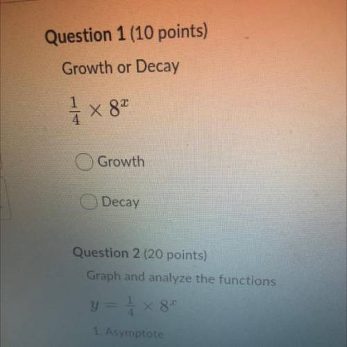 HELP ! On #1 ASAP for math